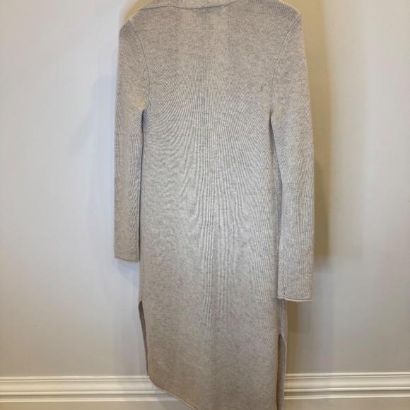 Maison de Papillon XS Womens Long Cashmere Cardigan Biege - Picture 6 of 7